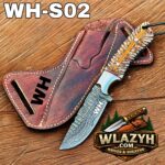 Handmade Cowboy Knife | Western Cowboy Skinner Hunting Knife with Leather Sheath