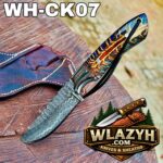 Handmade Cowboy Knife | Western Cowboy Skinner Hunting Knife with Leather Sheath - Image 3