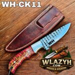 Handmade Cowboy Knife | Western Cowboy Skinner Hunting Knife with Leather Sheath - Image 2