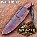 Handmade Cowboy Knife | Western Cowboy Skinner Hunting Knife with Leather Sheath - Image 4
