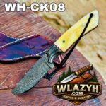 Handmade Cowboy Knife | Western Cowboy Skinner Hunting Knife with Leather Sheath