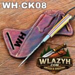 Handmade Cowboy Knife | Western Cowboy Skinner Hunting Knife with Leather Sheath - Image 2