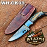 Handmade Cowboy Knife | Western Cowboy Skinner Hunting Knife with Leather Sheath