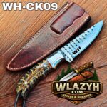 Handmade Cowboy Knife | Western Cowboy Skinner Hunting Knife with Leather Sheath - Image 2