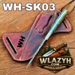 Handmade Cowboy Knife | Western Cowboy Skinner Hunting Knife with Leather Sheath - Image 3