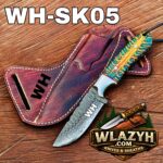 Handmade Cowboy Knife | Western Cowboy Skinner Hunting Knife with Leather Sheath