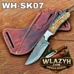 Handmade Cowboy Knife | Western Cowboy Skinner Hunting Knife with Leather Sheath - Image 2