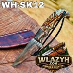 Handmade Cowboy Knife | Western Cowboy Skinner Hunting Knife with Leather Sheath - Image 3