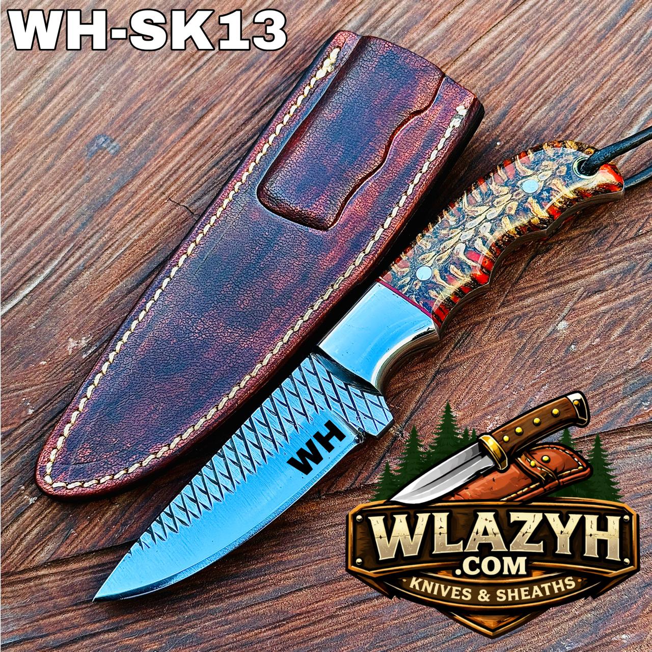 IMG-20260401-WA0008 Handmade Cowboy Knife | Western Cowboy Skinner Hunting Knife with Leather Sheath - Image 1