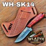 Handmade Cowboy Knife | Western Cowboy Skinner Hunting Knife with Leather Sheath
