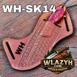 Handmade Cowboy Knife | Western Cowboy Skinner Hunting Knife with Leather Sheath - Image 2