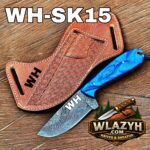 Handmade Cowboy Knife | Western Cowboy Skinner Hunting Knife with Leather Sheath