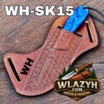 Handmade Cowboy Knife | Western Cowboy Skinner Hunting Knife with Leather Sheath - Image 5
