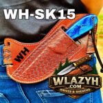 Handmade Cowboy Knife | Western Cowboy Skinner Hunting Knife with Leather Sheath - Image 6