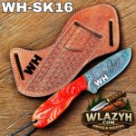 Handmade Cowboy Knife | Western Cowboy Skinner Hunting Knife with Leather Sheath