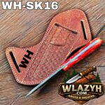 Handmade Cowboy Knife | Western Cowboy Skinner Hunting Knife with Leather Sheath - Image 2