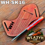 Handmade Cowboy Knife | Western Cowboy Skinner Hunting Knife with Leather Sheath - Image 3