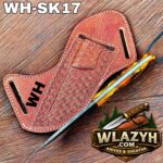 Handmade Cowboy Knife | Western Cowboy Skinner Hunting Knife with Leather Sheath - Image 3
