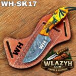 Handmade Cowboy Knife | Western Cowboy Skinner Hunting Knife with Leather Sheath - Image 4