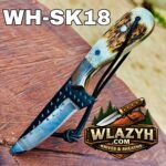 Handmade Cowboy Knife | Western Cowboy Skinner Hunting Knife with Leather Sheath - Image 4