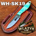Handmade Cowboy Knife | Western Cowboy Skinner Hunting Knife with Leather Sheath