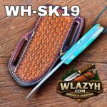 Handmade Cowboy Knife | Western Cowboy Skinner Hunting Knife with Leather Sheath - Image 3