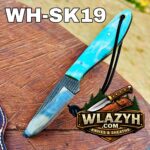 Handmade Cowboy Knife | Western Cowboy Skinner Hunting Knife with Leather Sheath - Image 5