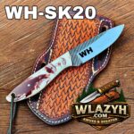 Handmade Cowboy Knife | Western Cowboy Skinner Hunting Knife with Leather Sheath - Image 2