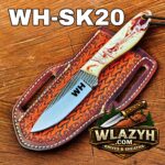 Handmade Cowboy Knife | Western Cowboy Skinner Hunting Knife with Leather Sheath - Image 3