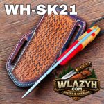 Handmade Cowboy Knife | Western Cowboy Skinner Hunting Knife with Leather Sheath - Image 4