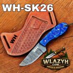 Handmade Cowboy Knife | Western Cowboy Skinner Hunting Knife with Leather Sheath