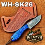 Handmade Cowboy Knife | Western Cowboy Skinner Hunting Knife with Leather Sheath - Image 2