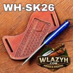 Handmade Cowboy Knife | Western Cowboy Skinner Hunting Knife with Leather Sheath - Image 3