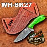 Handmade Cowboy Knife | Western Cowboy Skinner Hunting Knife with Leather Sheath