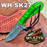 Handmade Cowboy Knife | Western Cowboy Skinner Hunting Knife with Leather Sheath - Image 4