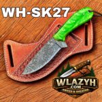 Handmade Cowboy Knife | Western Cowboy Skinner Hunting Knife with Leather Sheath - Image 5
