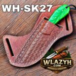 Handmade Cowboy Knife | Western Cowboy Skinner Hunting Knife with Leather Sheath - Image 6