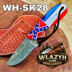 Handmade Cowboy Knife | Western Cowboy Skinner Hunting Knife with Leather Sheath - Image 4