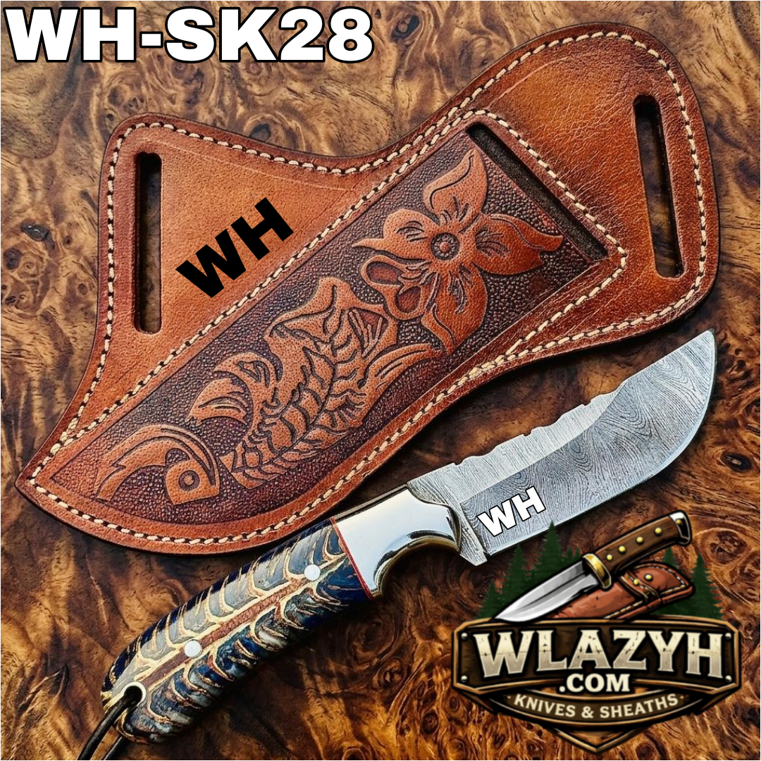 Picsart_26-07-23_19-33-04-187 Handmade Cowboy Knife | Western Cowboy Skinner Hunting Knife with Leather Sheath. - Image 1