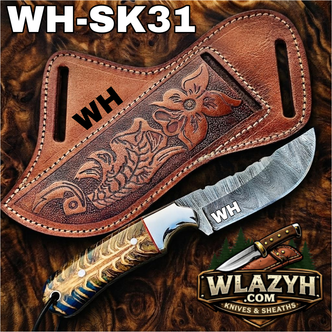 Picsart_26-07-23_20-25-28-490 Handmade Cowboy Knife | Western Cowboy Skinner Hunting Knife with Leather Sheath. - Image 1