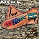 Handmade Cowboy Knife | Western Cowboy Skinner Hunting Knife with Leather Sheath. - Image 3