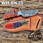 Handmade Cowboy Knife | Western Cowboy Skinner Hunting Knife with Leather Sheath. - Image 2