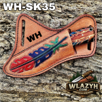 Handmade Cowboy Knife | Western Cowboy Skinner Hunting Knife with Leather Sheath. - Image 3