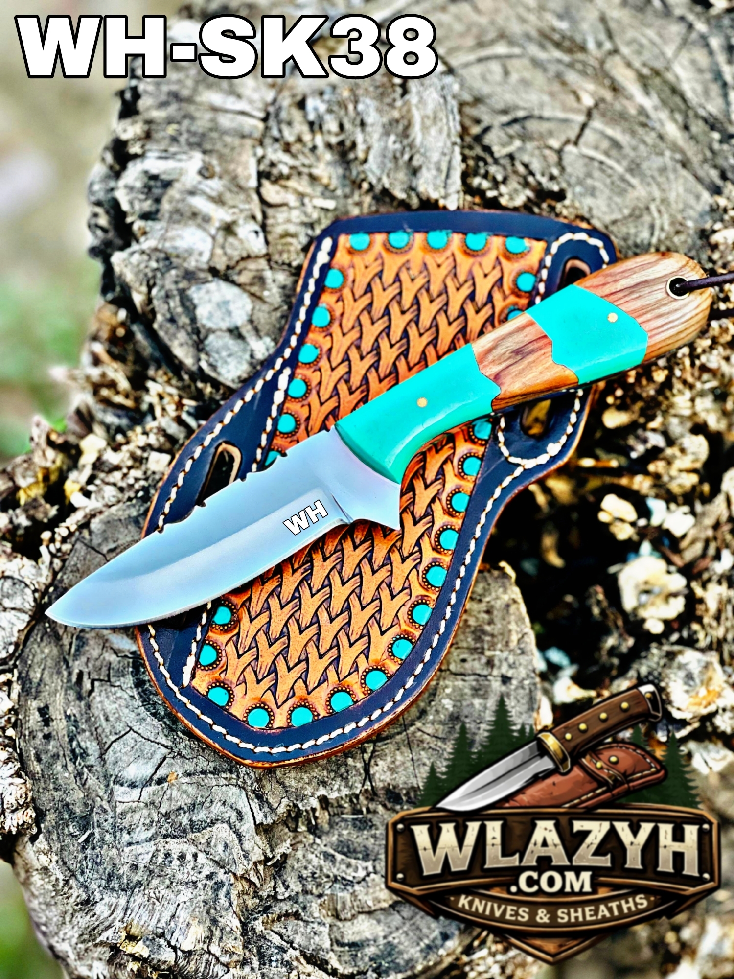 Picsart_26-07-25_18-34-50-428 Handmade Cowboy Knife | Western Cowboy Skinner Hunting Knife with Leather Sheath. - Image 1