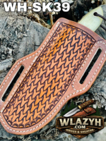 Handmade Cowboy Knife | Western Cowboy Skinner Hunting Knife with Leather Sheath. - Image 4