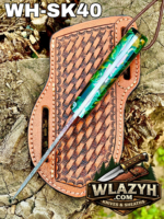 Handmade Cowboy Knife | Western Cowboy Skinner Hunting Knife with Leather Sheath. - Image 3