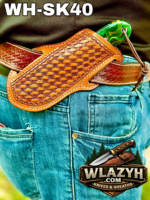 Handmade Cowboy Knife | Western Cowboy Skinner Hunting Knife with Leather Sheath. - Image 4