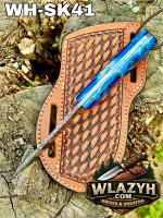 Handmade Cowboy Knife | Western Cowboy Skinner Hunting Knife with Leather Sheath. - Image 3