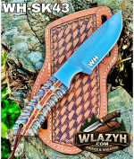 Handmade Cowboy Knife | Western Cowboy Skinner Hunting Knife with Leather Sheath. - Image 2