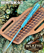 Handmade Cowboy Knife | Western Cowboy Skinner Hunting Knife with Leather Sheath. - Image 3